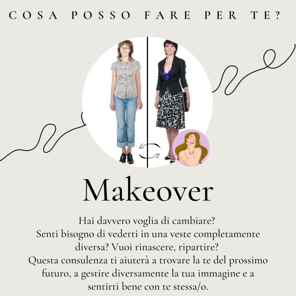 make over completo della persona torino, cambiare look, capelli, vestiti, accessori torino